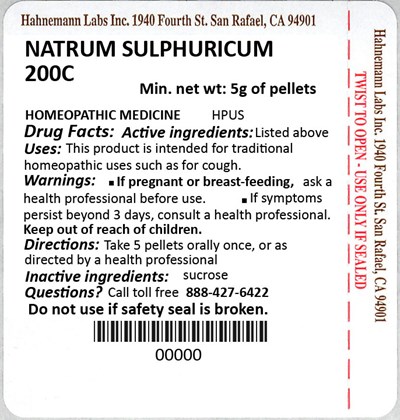 Natrum Sulphuricum 200C 5g - Natrum Sulphuricum 200C 5g